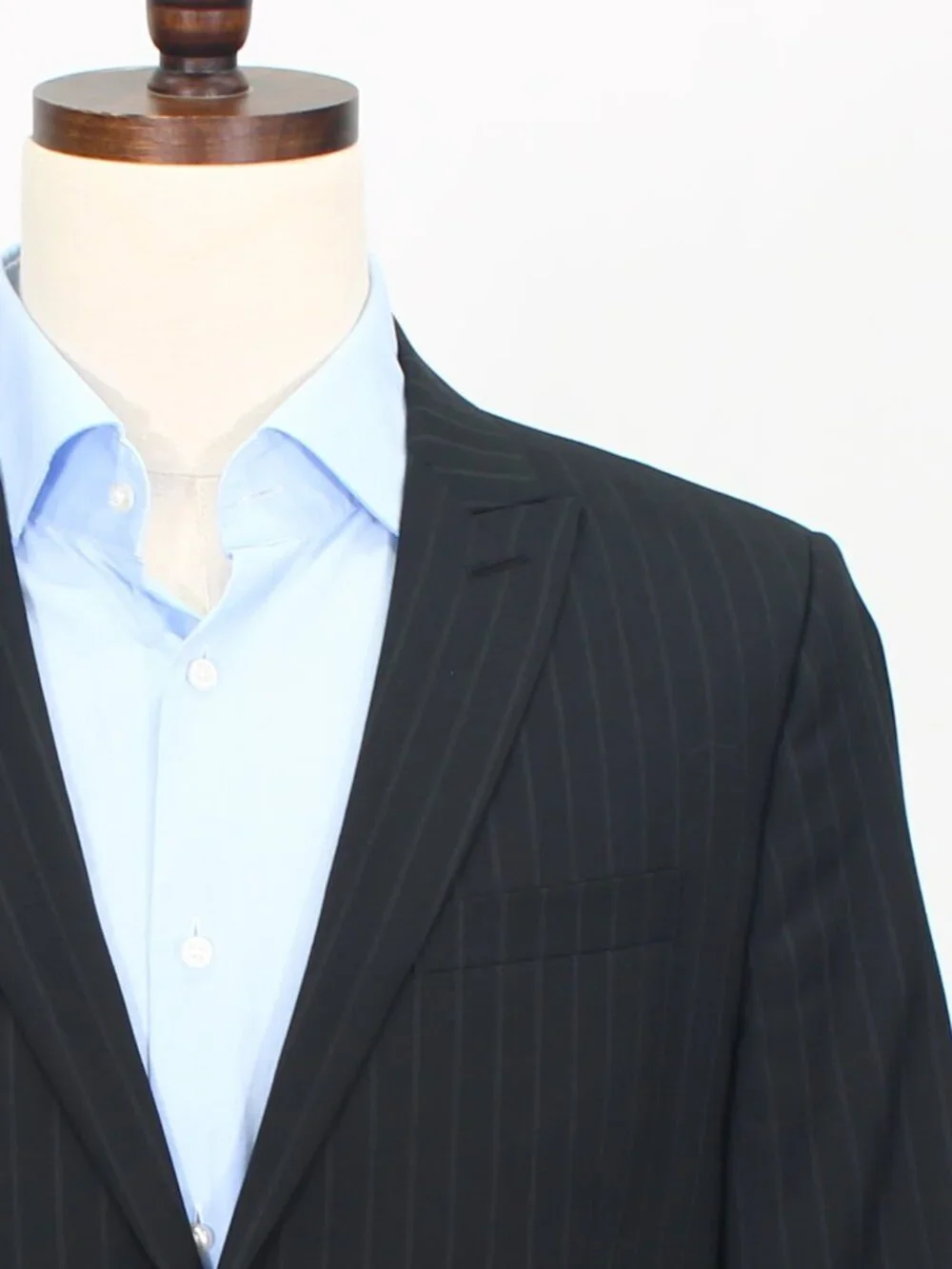 Express 40R 34x32 Black Full Suit 2-Button Stripe R706